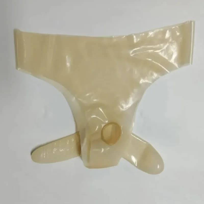 Mutande da uomo con guaina anteriore posteriore Mutandine fetish Lattice trasparente Biancheria intima sexy esotica Slip BF Pantaloni di sicurezza Regalo