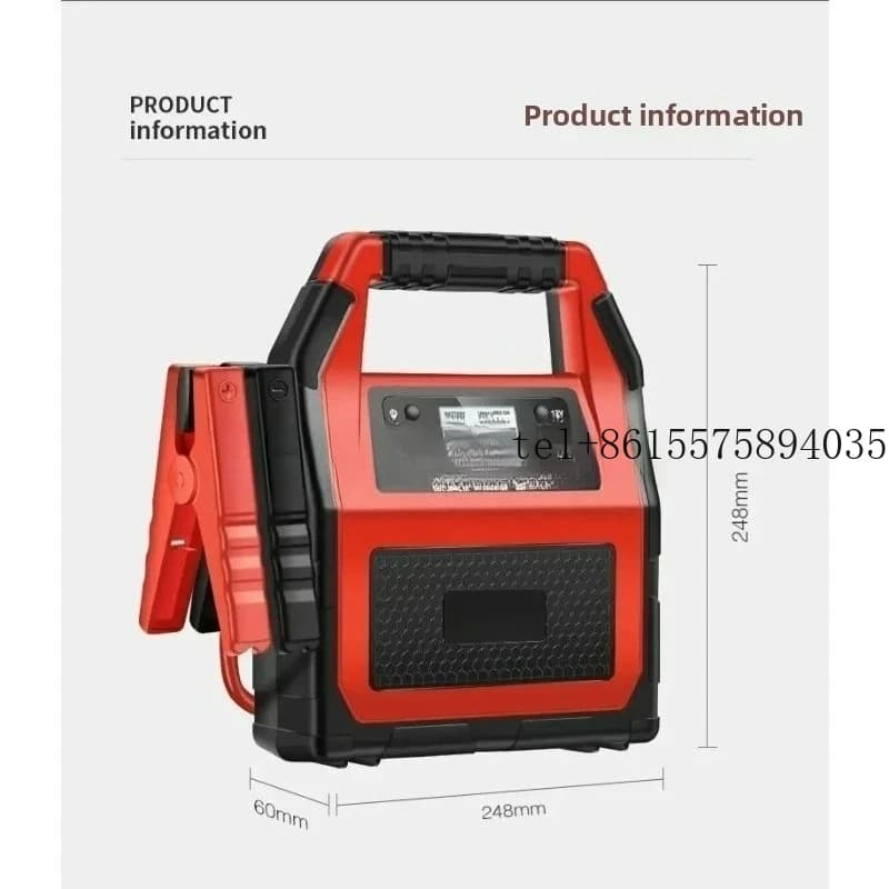 Nuovo Avviatore d'Emergenza per Auto 2026 da 46800mAh, Power Bank Portatile per Batteria Veicolo e Avviamento Motore d'Emergenza