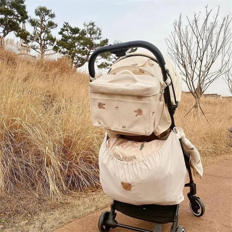 Baby Stroller Storage Bag For Going Out, Baby Bottles, Diapers Storage Bag, Children's Stroller Storage Bag