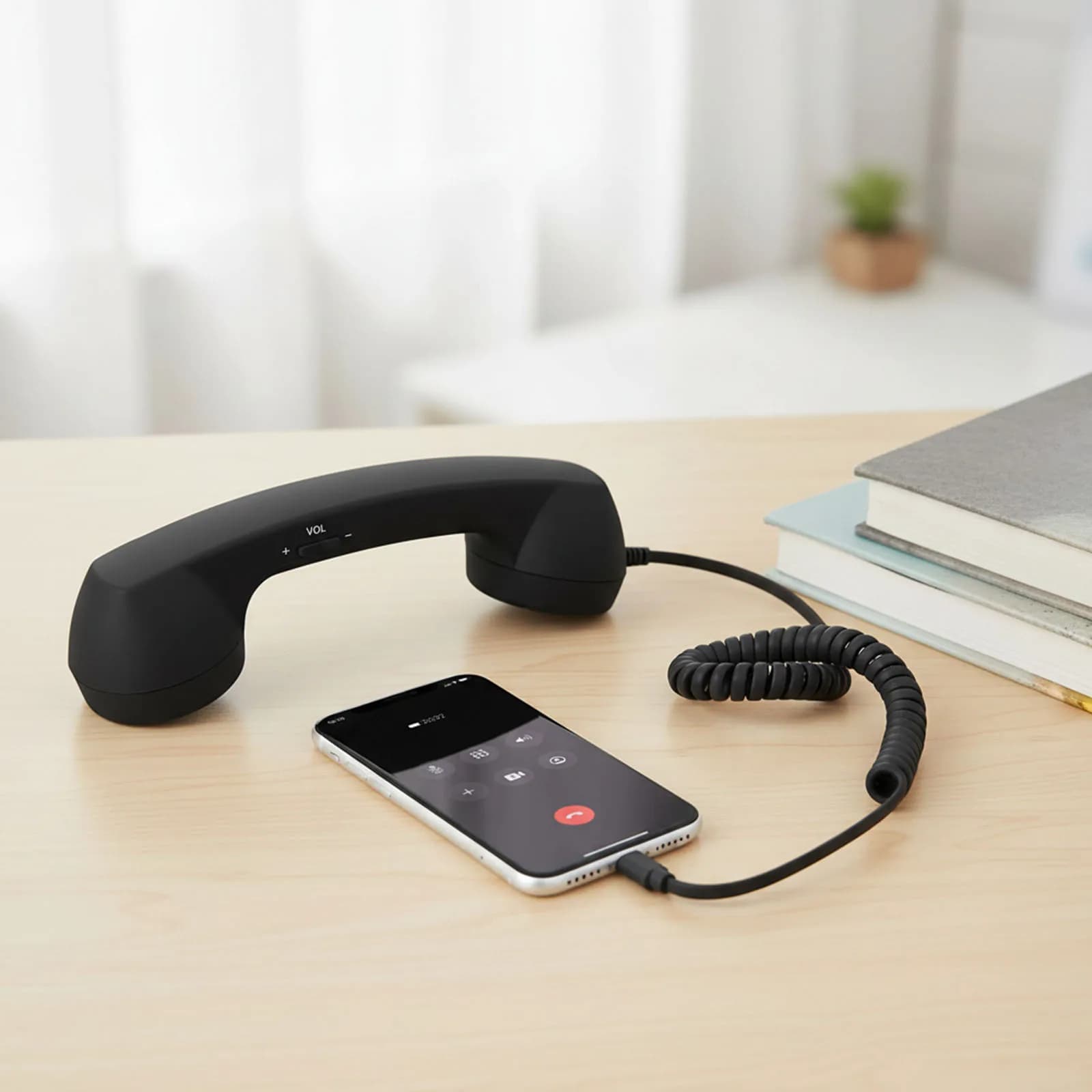 Retro Phone Handset Type-C Telephone Head Set Portable Vintage Phone Headset Wired Earpiece Receiver for iPhone & Android