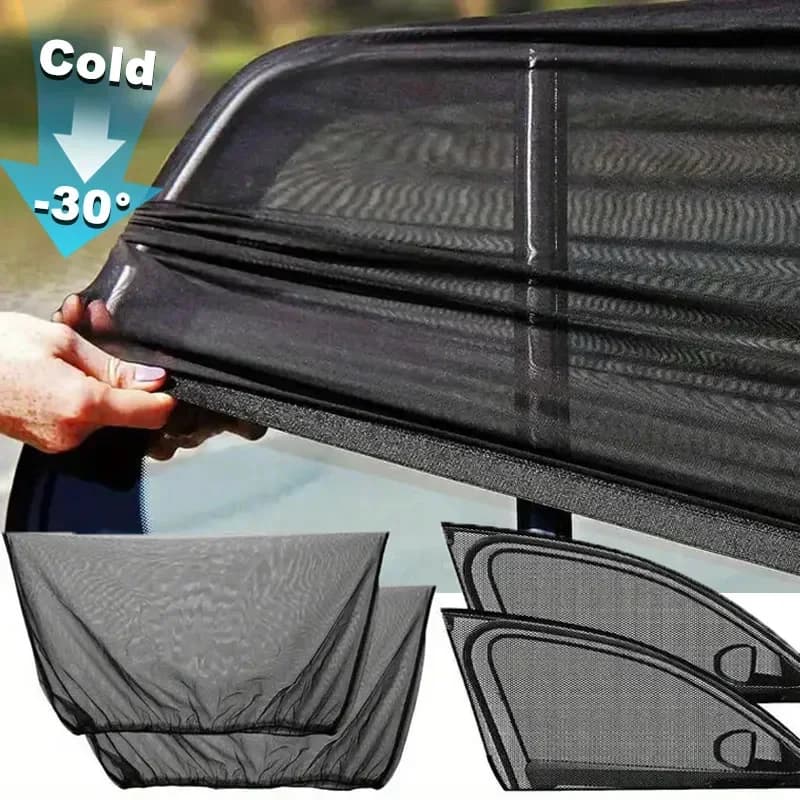 Tende parasole per auto Tende universali per finestrini laterali Tende SUV Protezione repellente per zanzare Rete parasole Accessori auto