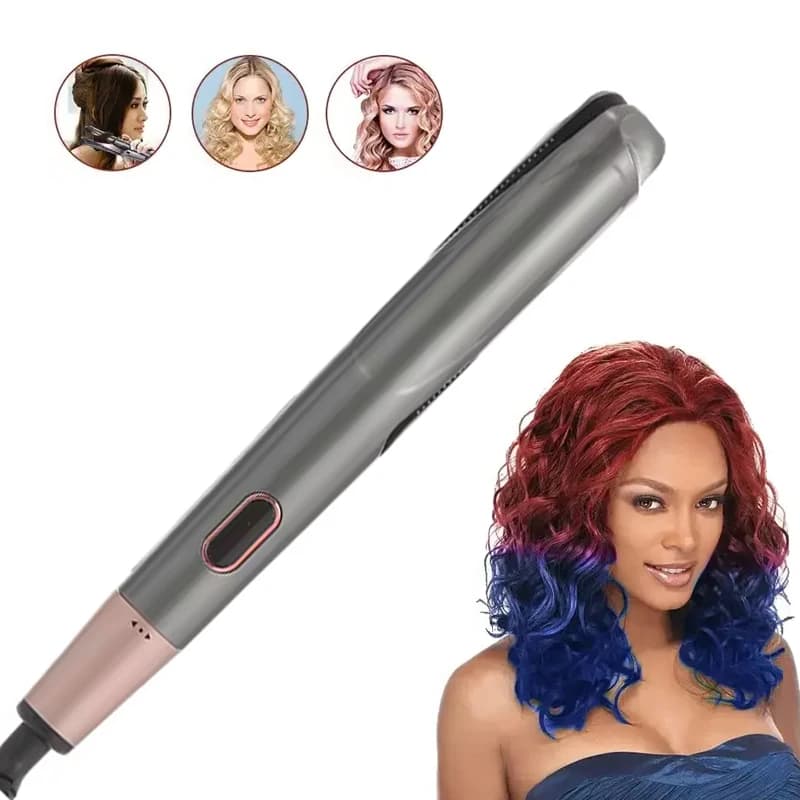 Spiral Straightener Rotating Twisting Curling Iron Automatic Wavy Electric LED Temperature-controlled Clamp Fast Household