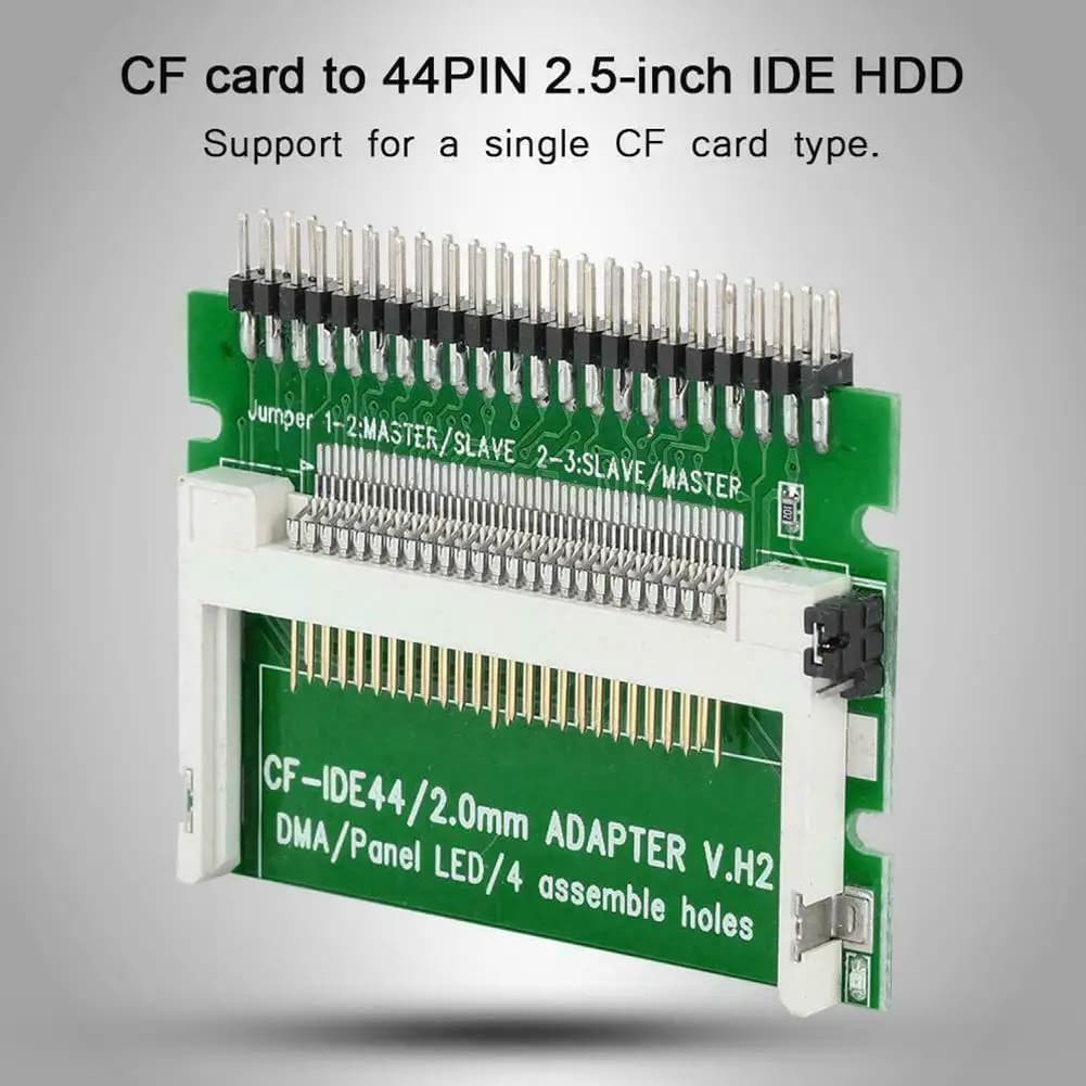 Adattatore CF a IDE Adattatore per disco rigido da CF a laptop Adattatore CF a 44 pin CF a scheda di conversione IDE da 2,5 pollici Scheda Flash compatta