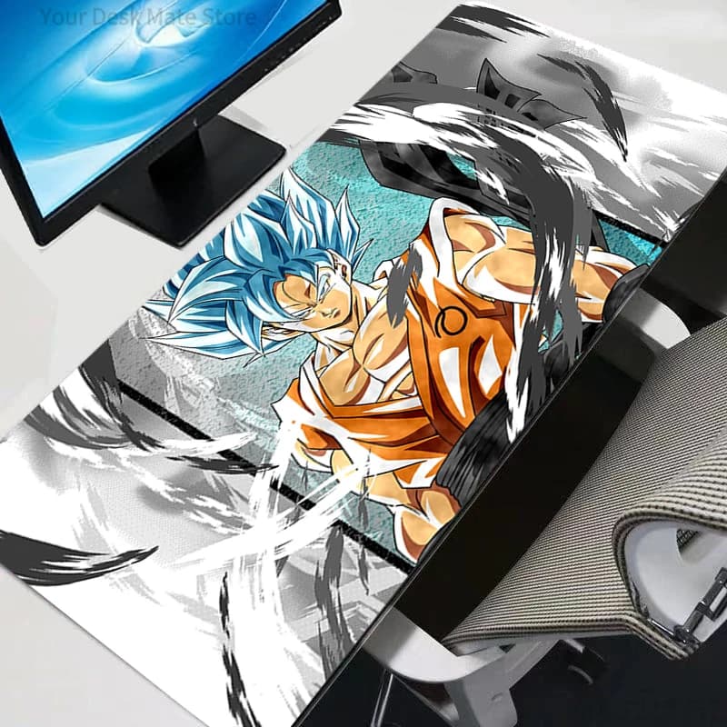Tappetino per Mouse da Gaming Dragon Ball Anime, Grande e Resistente, in Gomma Naturale con Bordo Bloccato, Tappetino XXL per Gamer