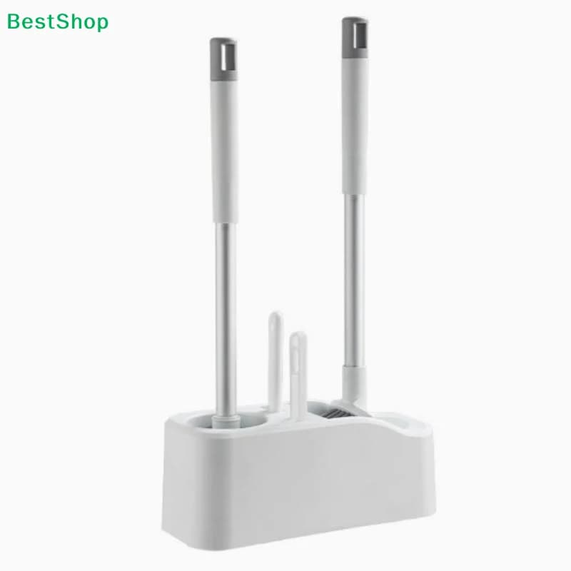 〔Nle〕Set di 4 accessori per la pulizia profonda del WC: spazzola con supporto e set di ventose in silicone