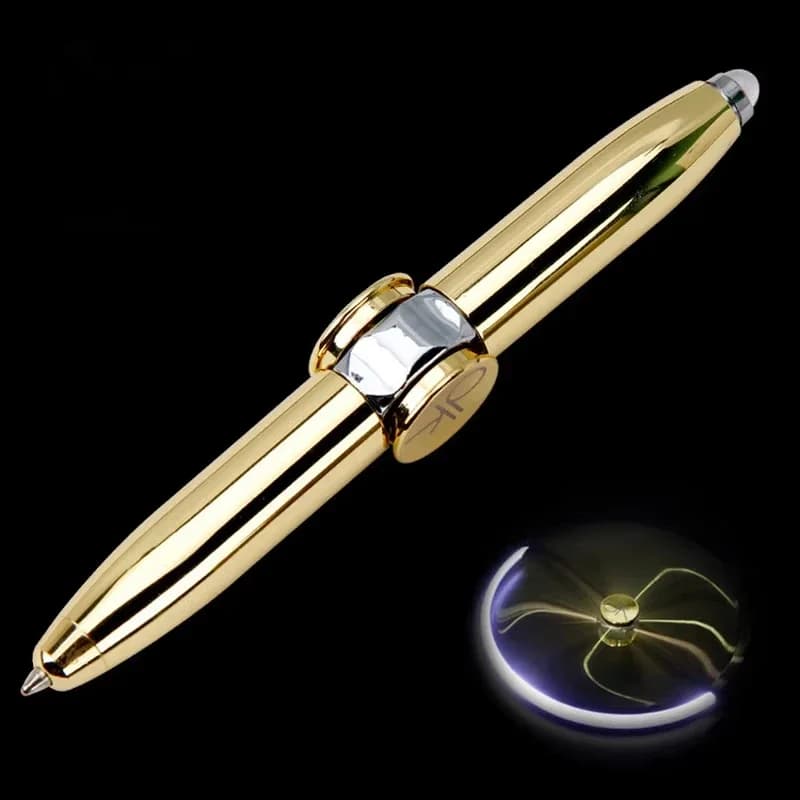 Rotante Penna Antistress Fidget Spinner Giocattolo Incandescente Trottola Antistress Alleviare Il Giocattolo Antistress Luminoso Adulti Bambini