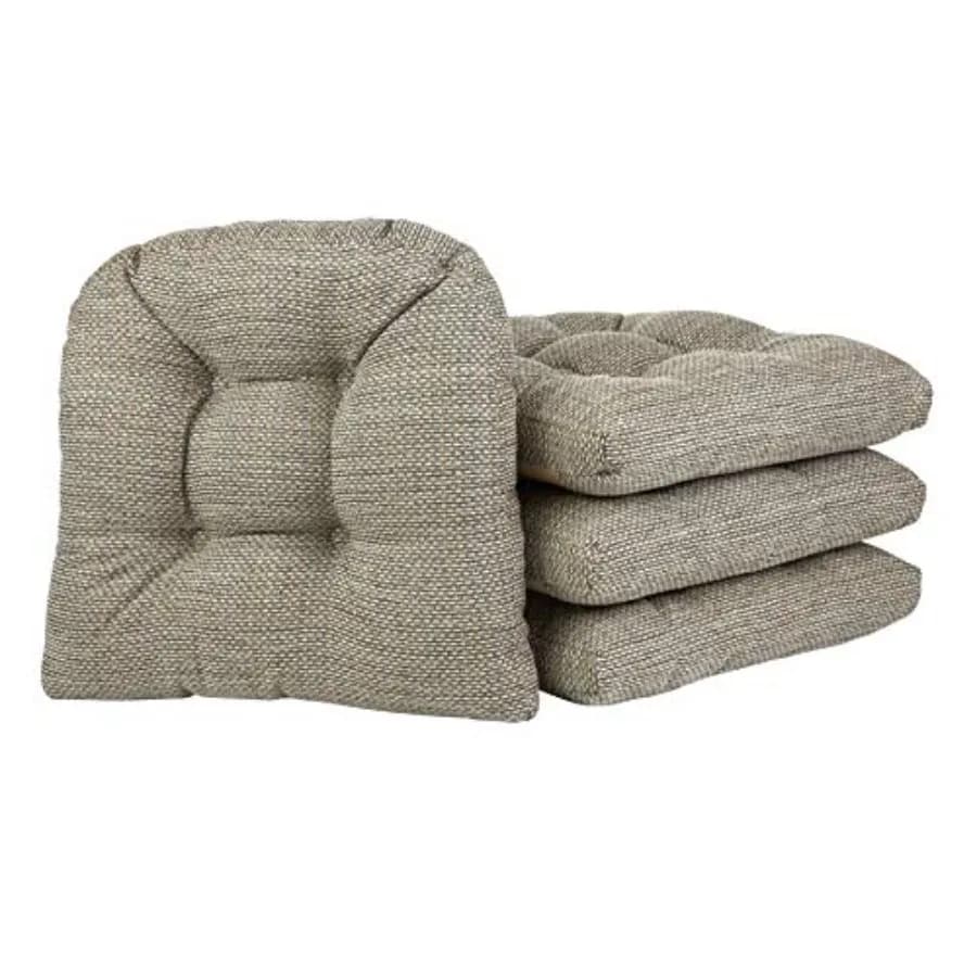 Universal non-slip dining chairs cushions padded with pliers for kitchen furniture or office U 15x15 shape non-slip seat cushion