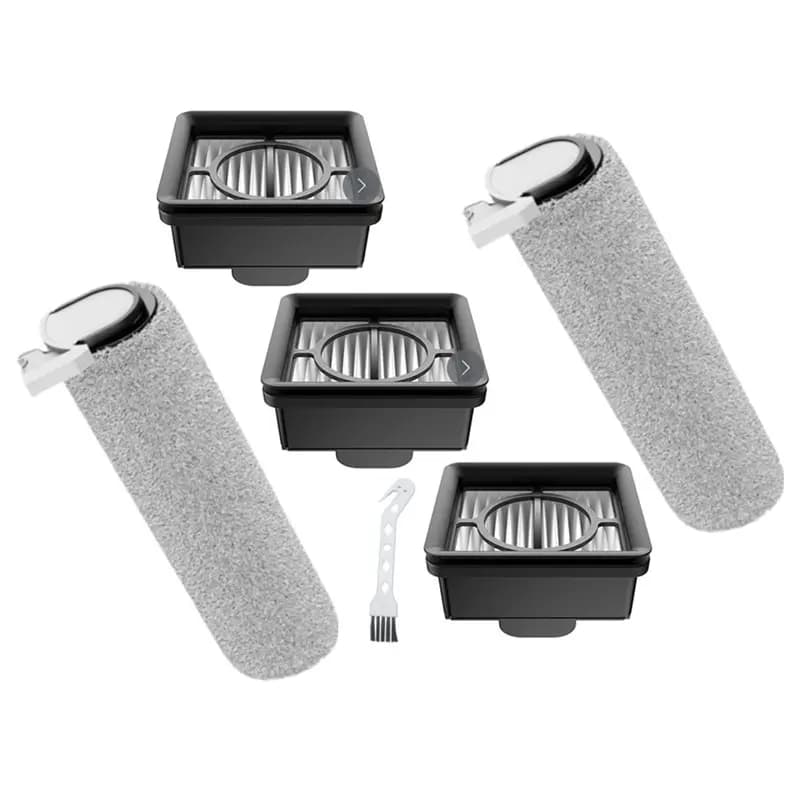 【ESSENZIALI】 6PCS Sostituzione spazzola a rullo con filtro Hepa per Xiaomi Truclean W20 / 2C / 4C / 2 Lite Parti per aspirapolvere Wet Dry