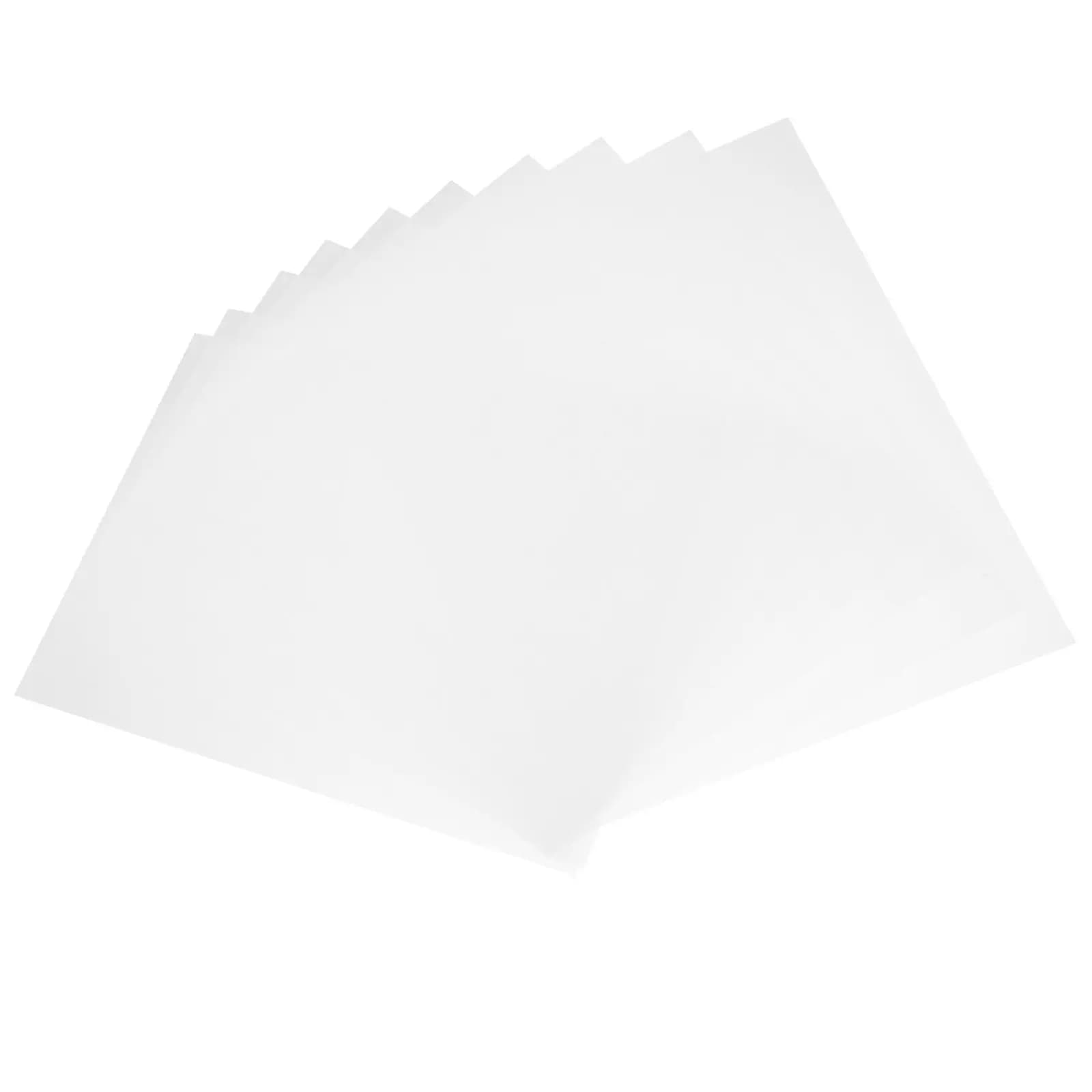 10 Pezzi Foglio in PVC Trasparente Semitrasparente Rigido Smerigliato per Cornici, Artigianato e Inserti per Stencil
