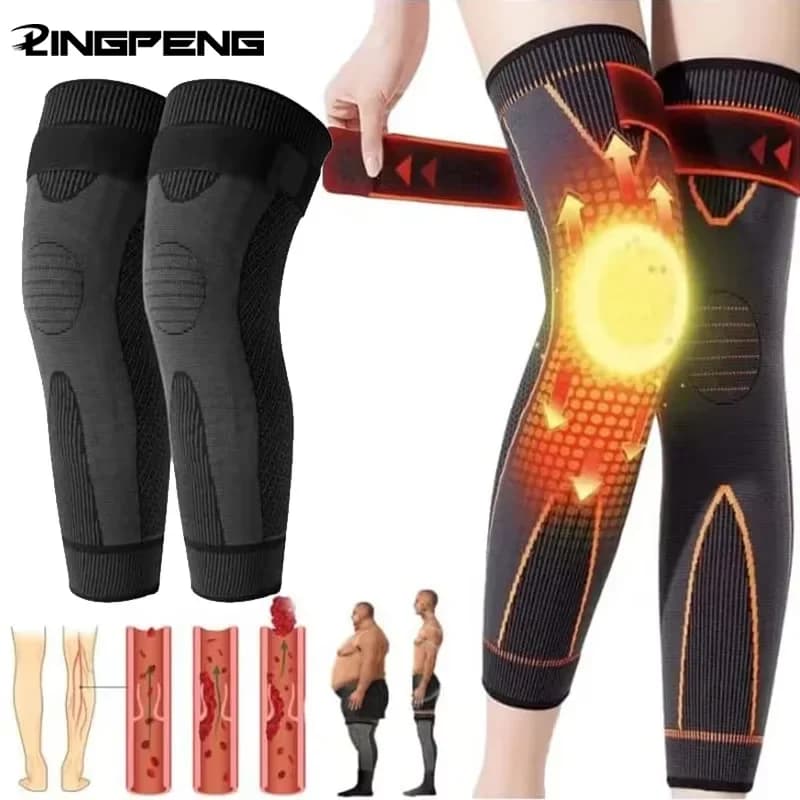 1PC ginocchiere antiscivolo fasciatura elastica per maniche lunghe per gambe ginocchiere pressurizzate corsa sport accessori per la protezione delle gambe calde
