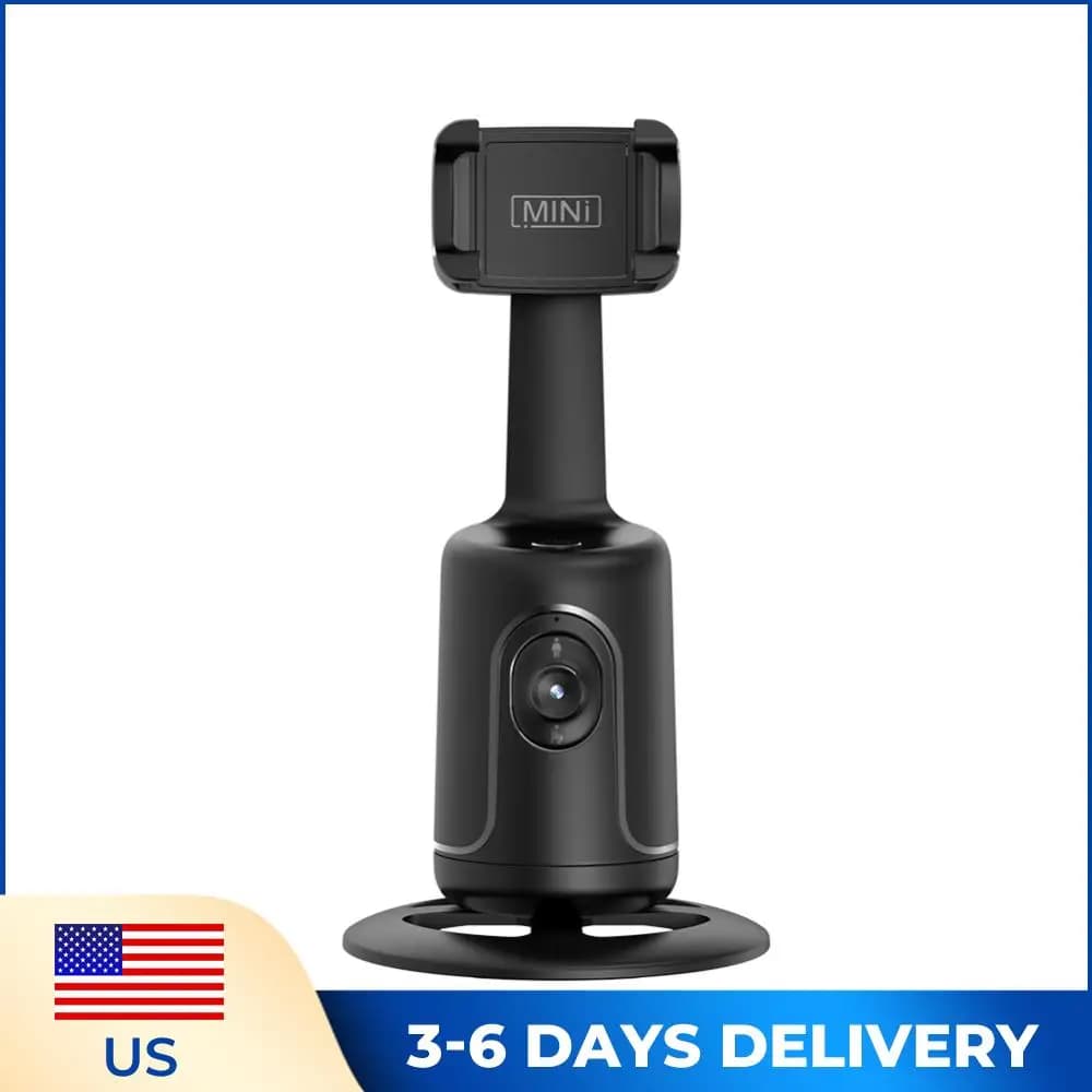 Intelligent Gimbal Stabilizer with 360° Rotation, Selfie Auction and Tripod for Live Photography