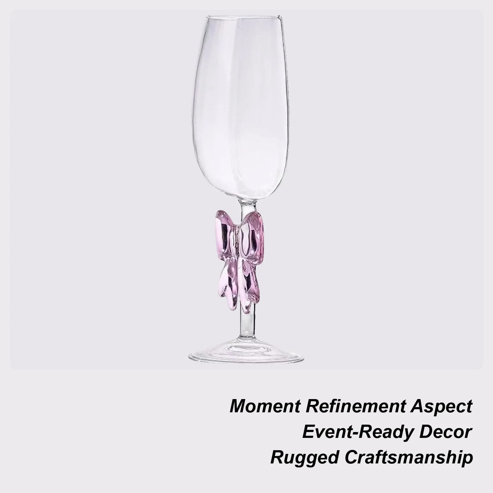 Bicchieri da vino Papillon Mezza tazza Bicchiere da cocktail trasparente Vetreria decorativa per tavolo da bar Cucina Picnic Laurea di fidanzamento