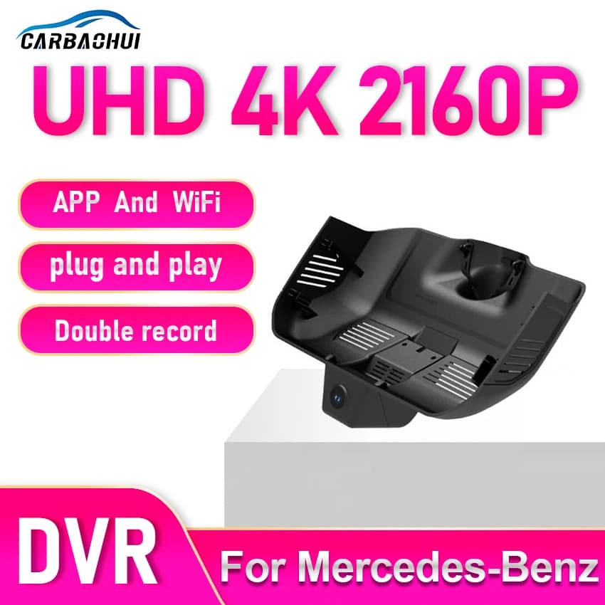 New! Dashcam Plug and Play WiFi for Auto, DVR Video Recorder for Mercedes-Benz Class G 465(G450d) G500 G580 AMG G63 2025 2026
