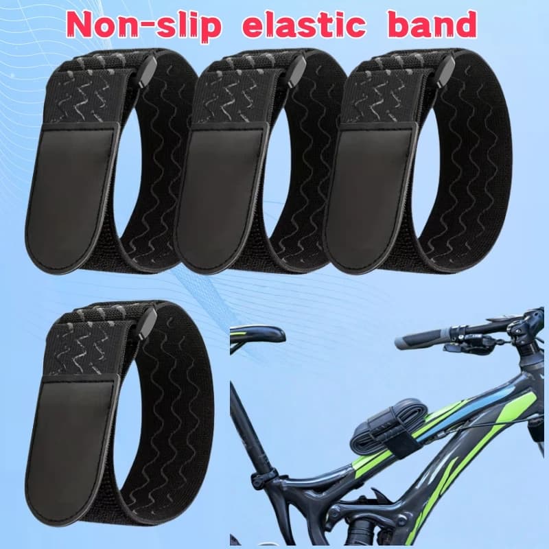 Fascia elastica in nylon regolabile da 1/4 pezzi, fascia elastica con fibbia reversibile, fascetta per cavi, cinghia di fissaggio adesiva, fascia sportiva