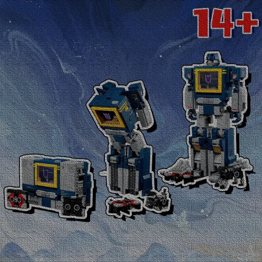 1505 Pezzi Nuovo Kit di Montaggio FIT 10358 Blocchi da Costruzione Robot Soundwave, Modello in Plastica, Ornamento per Bambini, Regalo di Natale e Compleanno