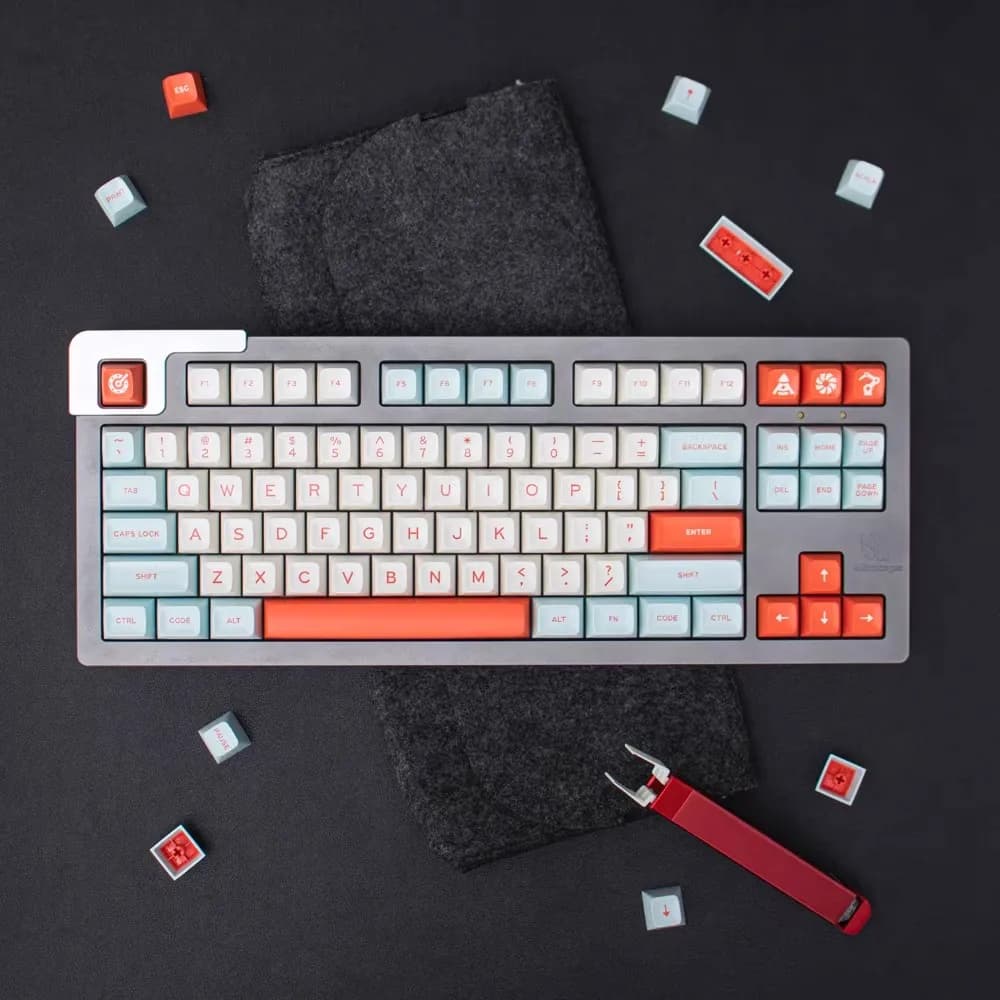 GMK Aifei Salmon 170 Keycap SA Profilo Keycaps PBT Double Shot Key Caps Set ISO Enter 7U Barra spaziatrice per tastiera meccanica personalizzata