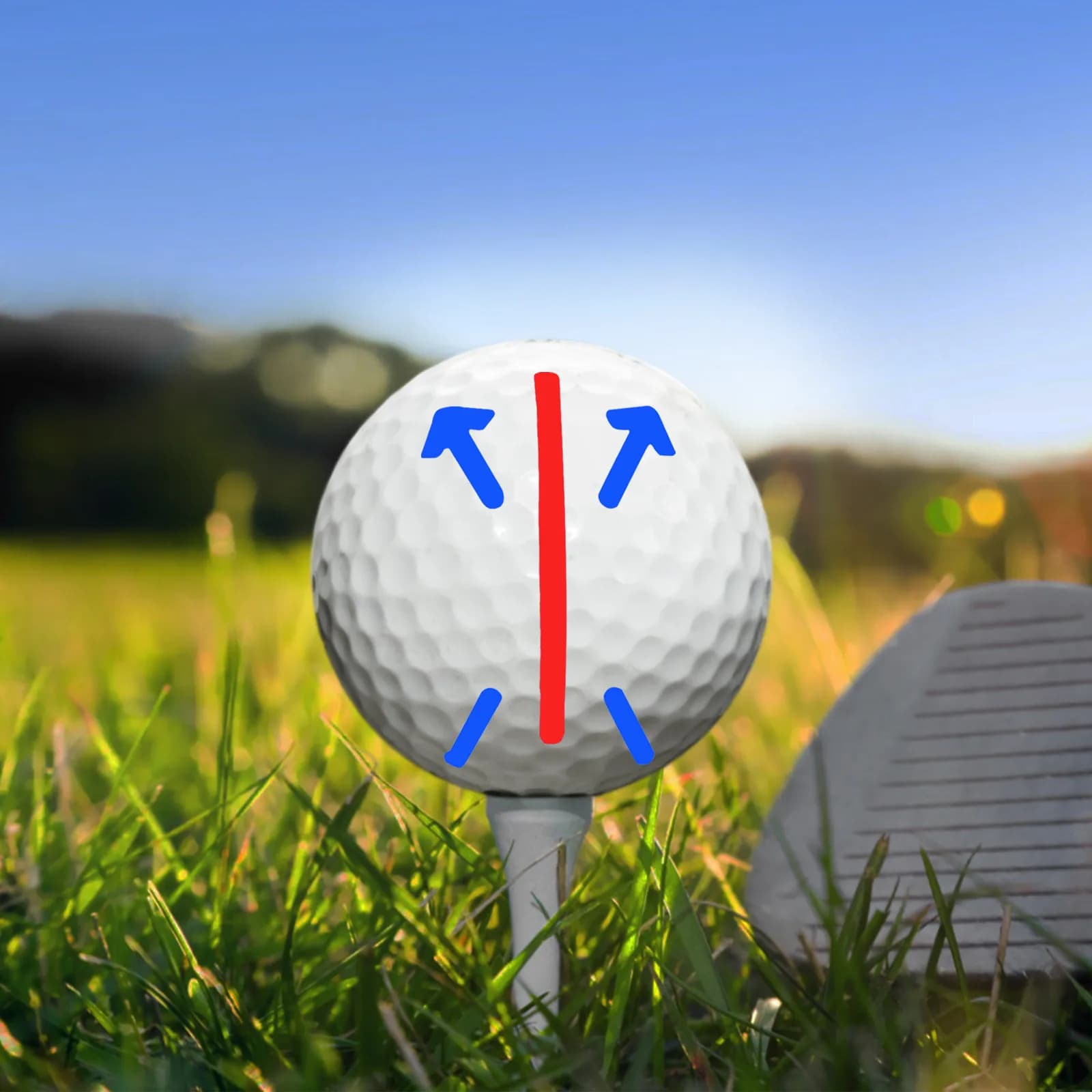 Set di Strumenti per l'Allineamento della Palla da Golf, Marcatore Premium con Guida Stencil per un Setup Preciso, Attrezzatura per l'Allenamento Golfistico