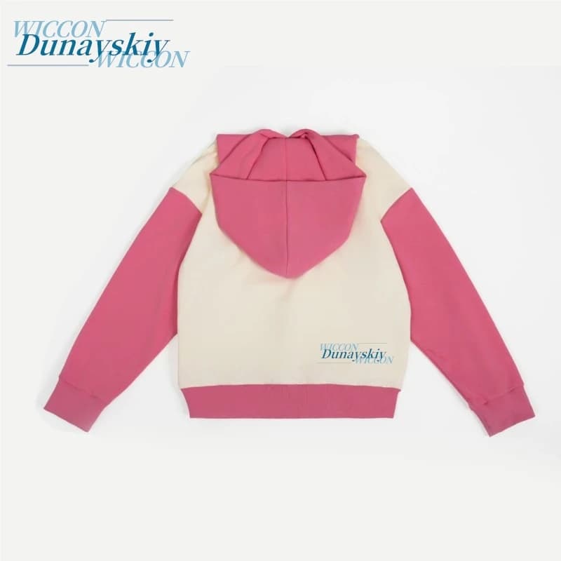 Costume Cosplay Anime Game PJSK Project Sekai Otori Emu, Felpa con Cappuccio Casual Bicolore, Abbigliamento Quotidiano