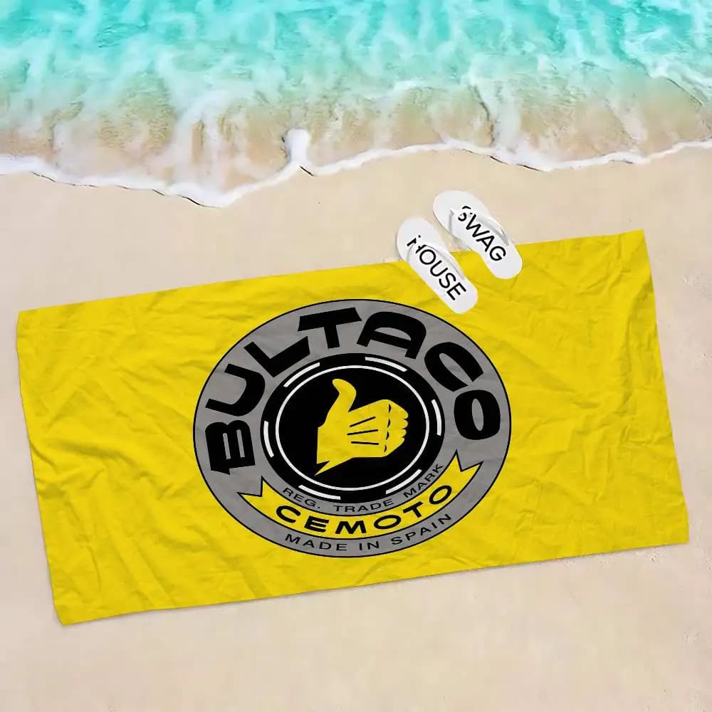 Bultacos Alpina Motorcycles Grandi asciugamani da spiaggia in microfibra, asciugamano ad asciugatura rapida, asciugamano da spiaggia, asciugamano da piscina per viaggi, piscina, yoga