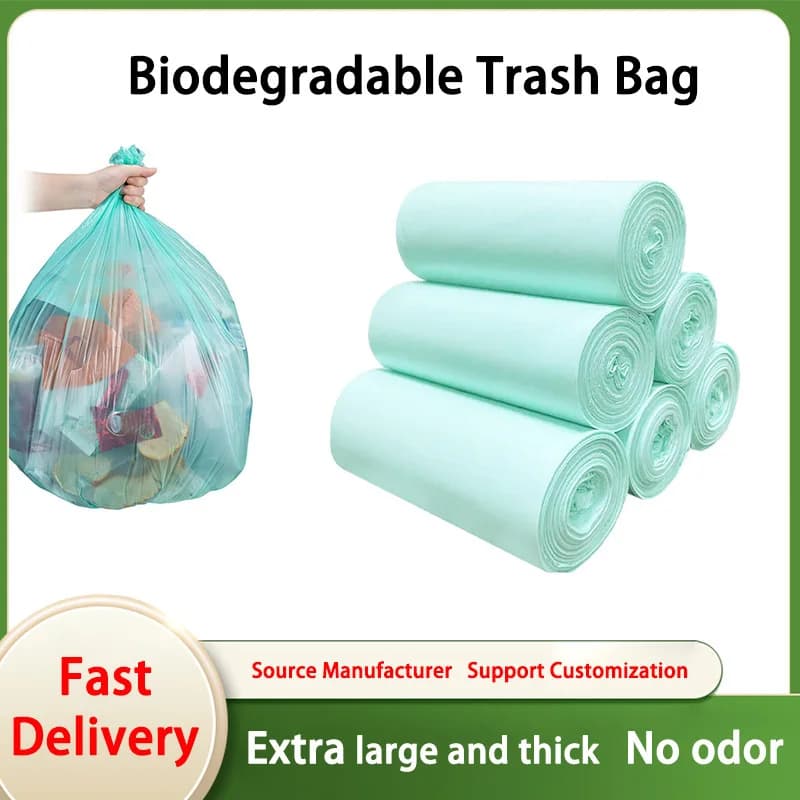 Sacchetti per Rifiuti Compostabili da 6, 8, 15 Galloni, Sacchi per Spazzatura da Cucina Inodori, Sacchetti per Pattumiera da 55 Litri, Sacchetti Medi per Cestini dei Rifiuti