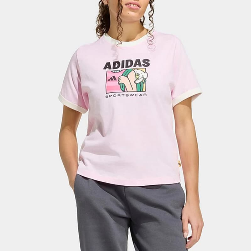 Adidas genuine round neck pullover sports short sleeved T-shirt, new short sleeved T-shirt KC8601
