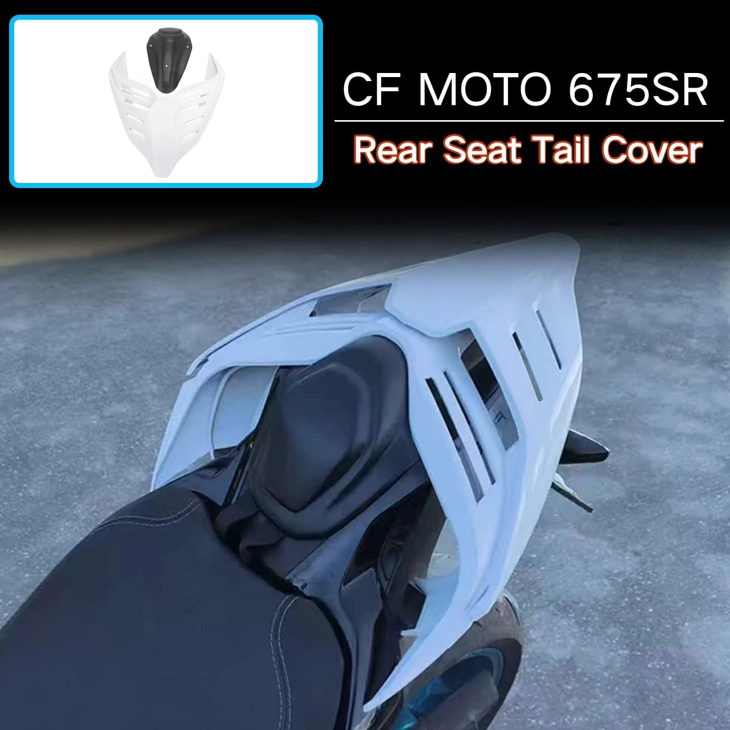 Per CF MOTO 450SR 2025 Accessori Moto Nuovo Sedile Posteriore Coda Della Copertura Carena Gobba Carenatura Singolo Nucleo