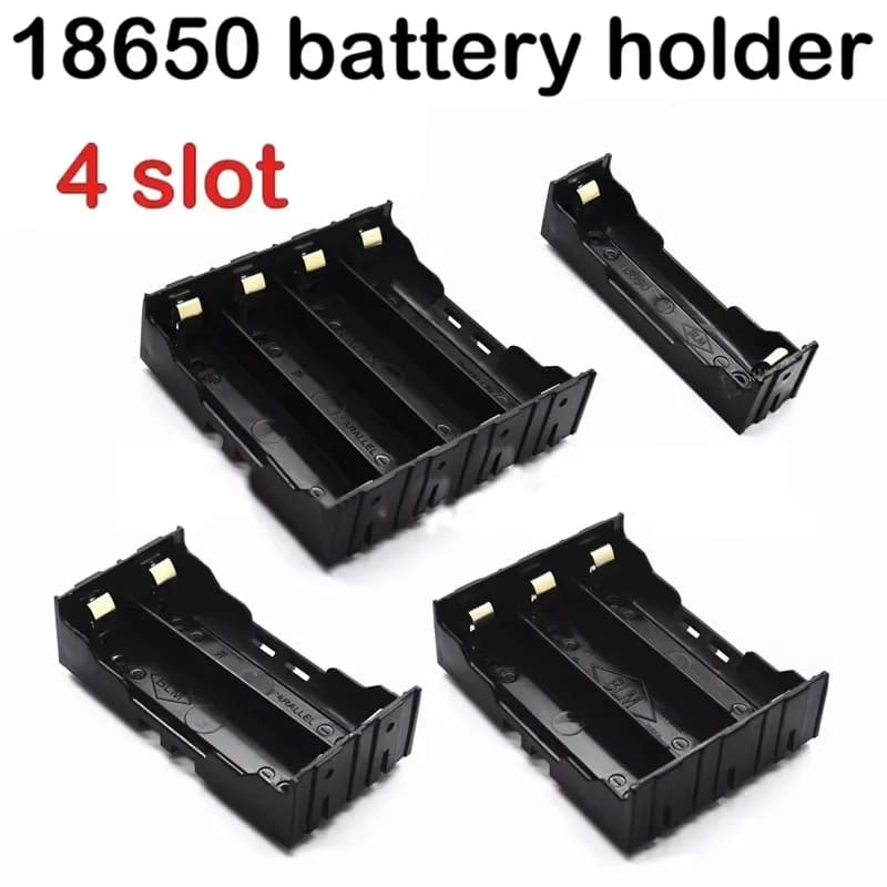 18650 Power Bank Case ABS Plastic Shell USB Charging Board For 1/2/3/4 Slots 18650 Battery DIY Electronics Repair Accessory Tool