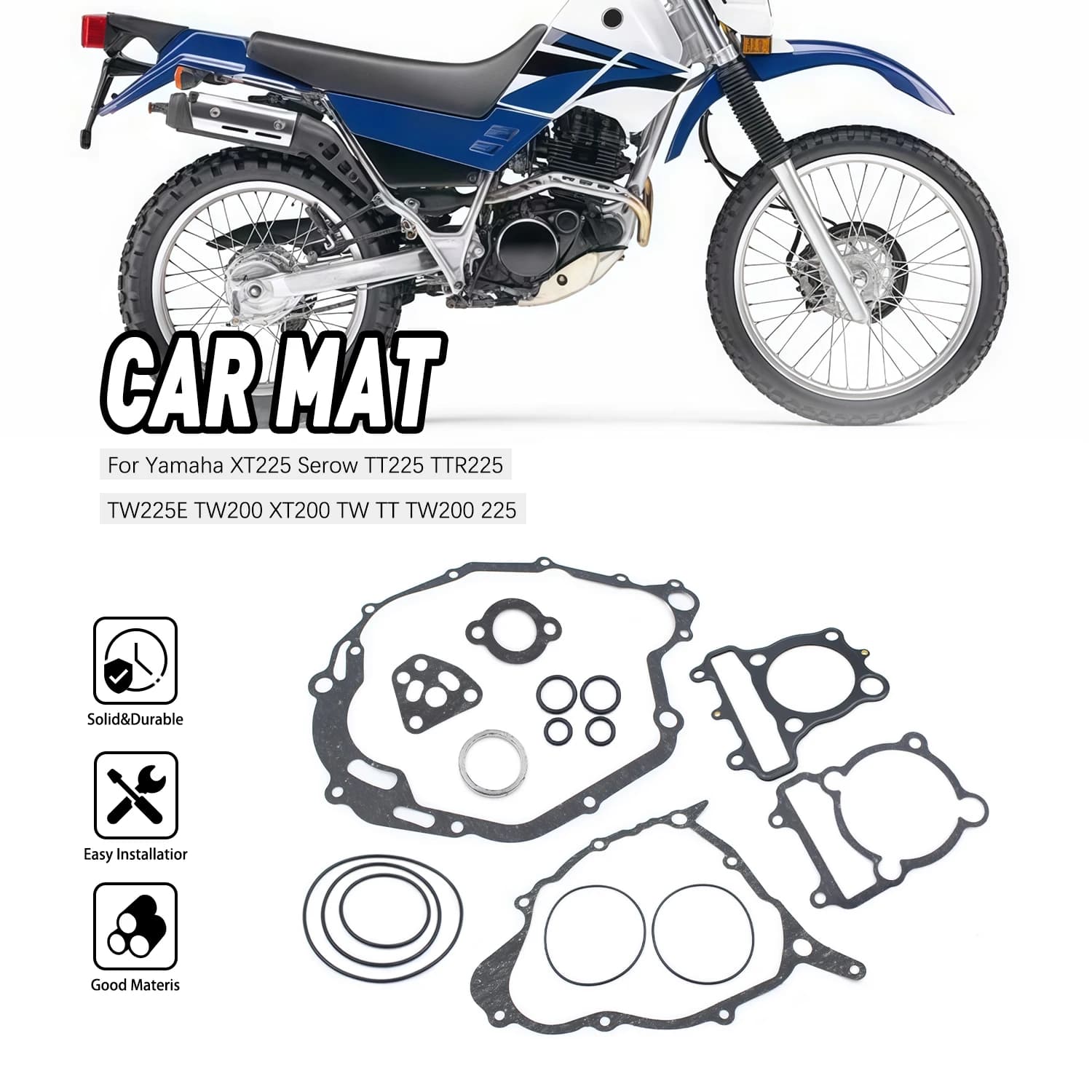 Per Yamaha Xt225 Serow Tt225 Ttr225 Tw225E Tw200 Xt200 Tw Xt Tt Tw 200 225 Kit Guarnizioni Cilindro Copertura Moto