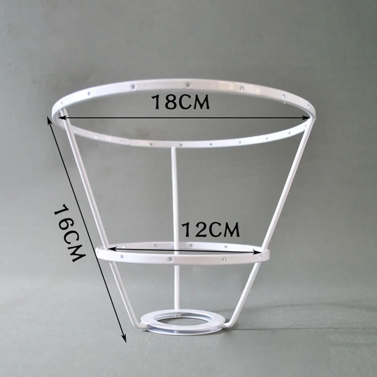 Metal Lamp Shade Frame Ring, Desk Light Stand Durable Lightweight DIY Practical