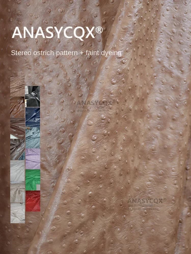 Processo di tintura per cravatte in tessuto in pelle PU Design sottile Sensazione per borse di abbigliamento Tessuti Materiale per vestiti Panno fai da te
