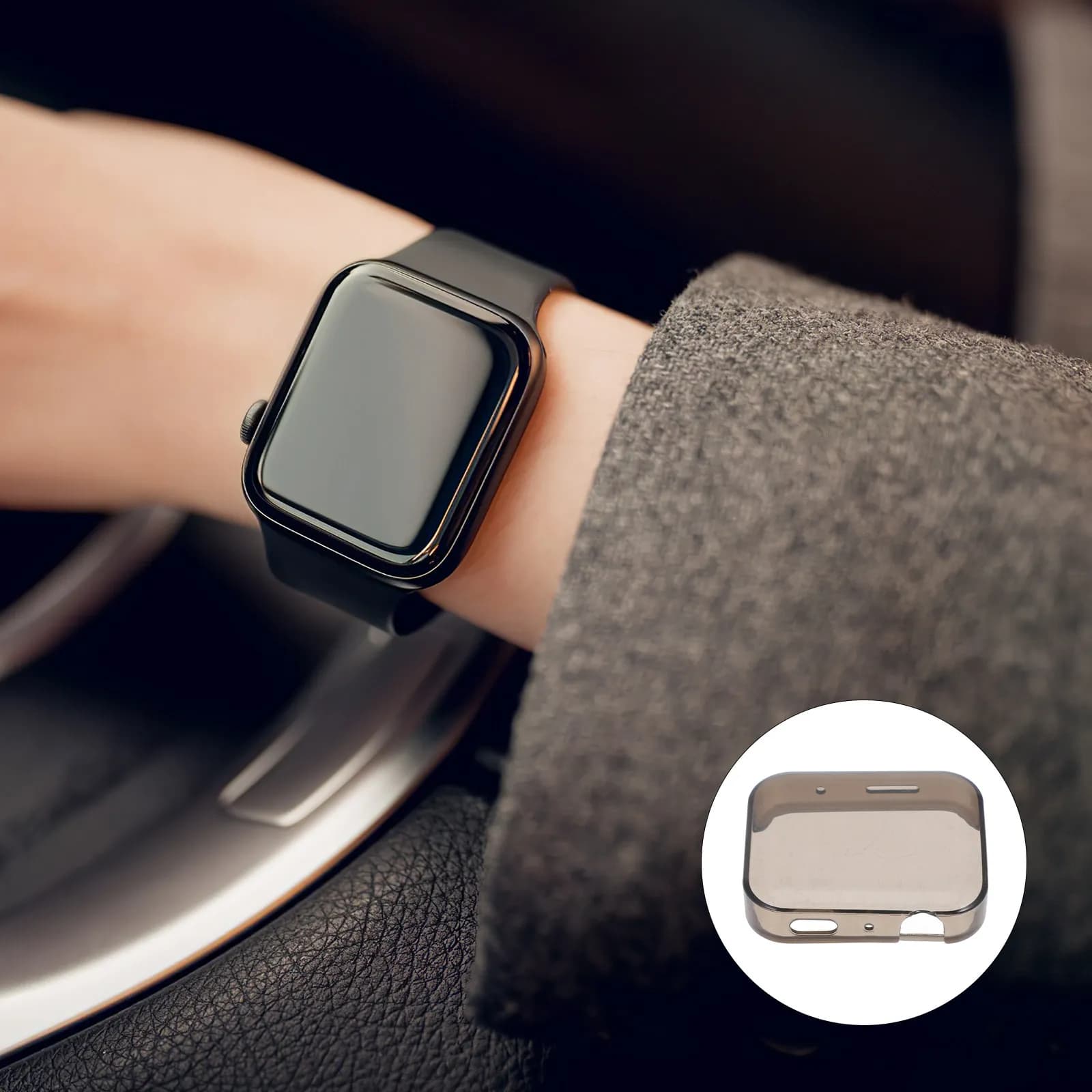 2 pezzi di custodia protettiva professionale per smartwatch in TPU, robusta, resistente alle cadute, anti-impronte, slim fit, compatibile con
