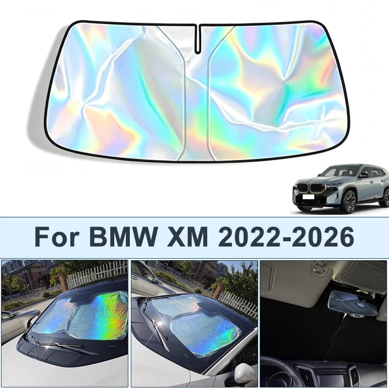Parasole Pieghevole per Parabrezza Anteriore BMW XM 2022-2026, Protezione UV Riflettente, Accessori Interni Auto