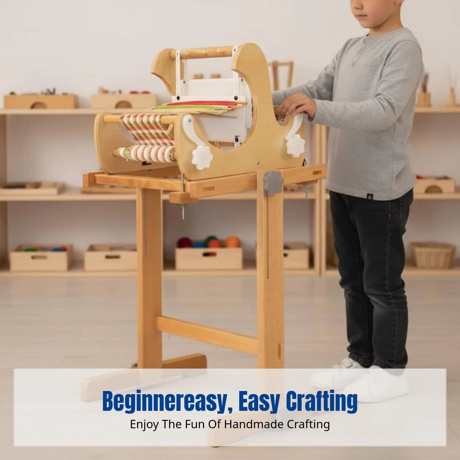 Children's Weaving Loom Frame, DIY Handcraft, Workshop, Educational Tool, Retro Fitness