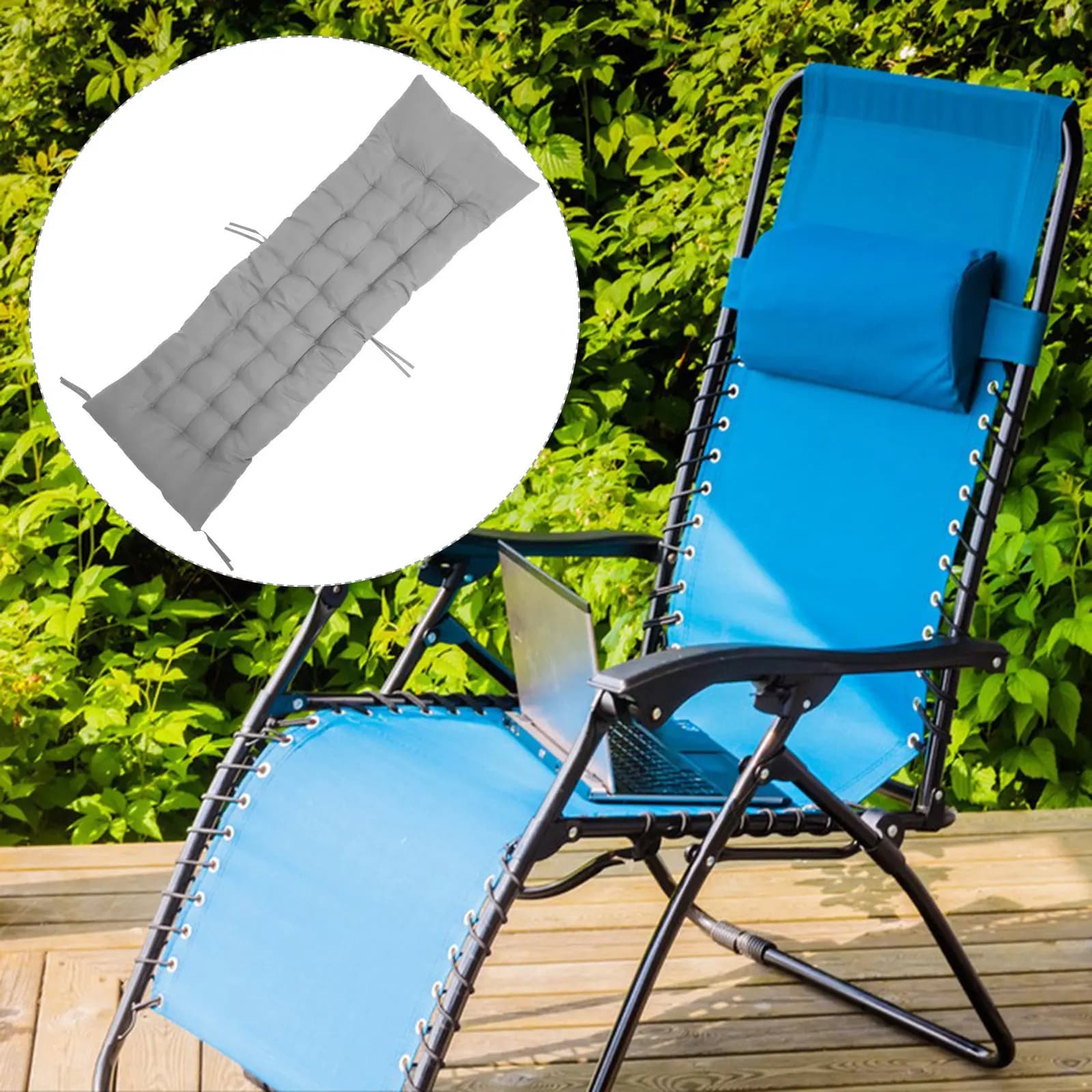 Pillow Thickness for Outdoor bench with Sdraio, Portico, Garden, Edge Pool, Dark Grey, Cotton Pearl High Resilience and Elastic