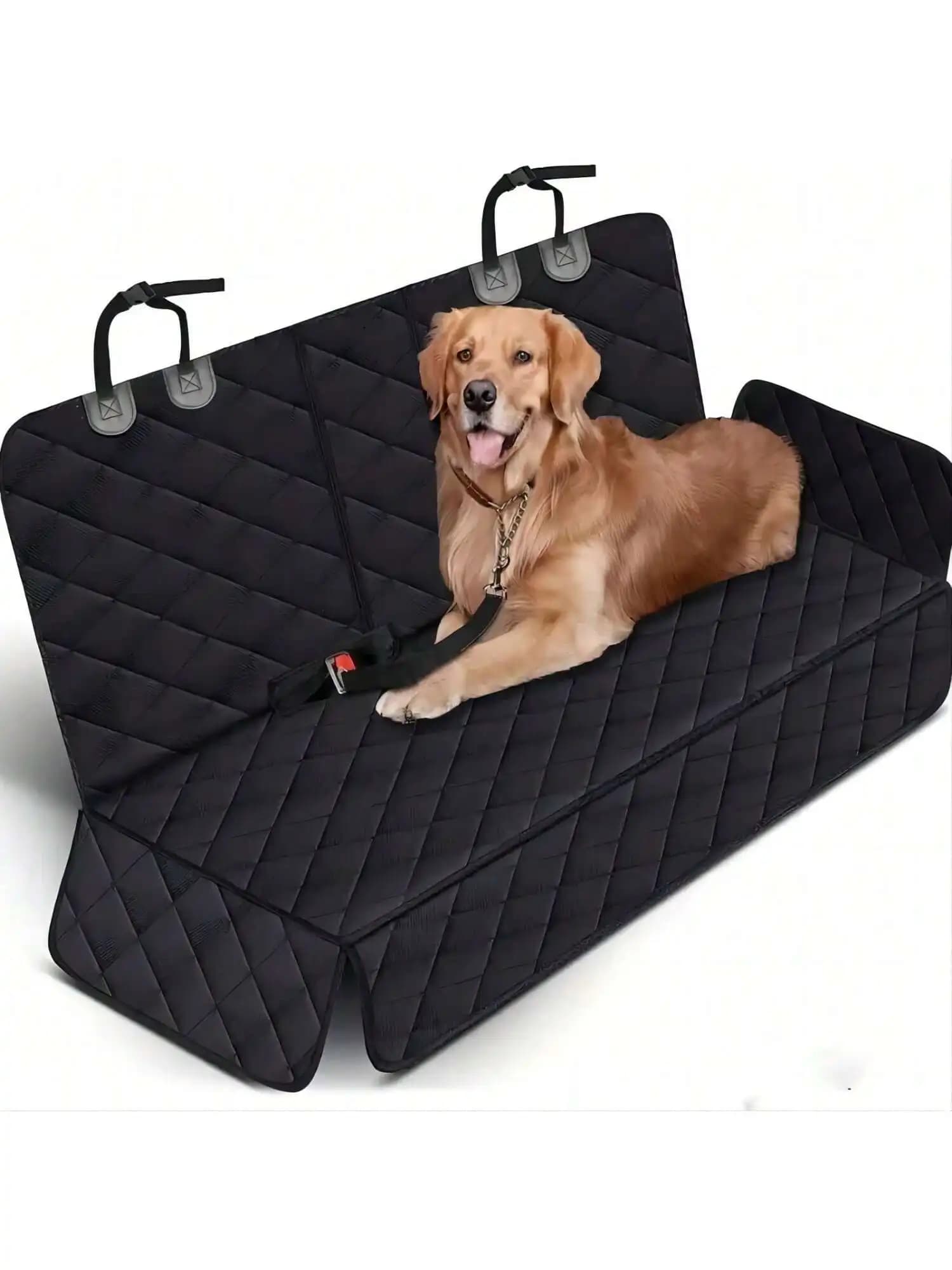 Dog Car Seat Cover, Waterproof Pet Travel Mat, Car Seat Cover with Dog Armrest