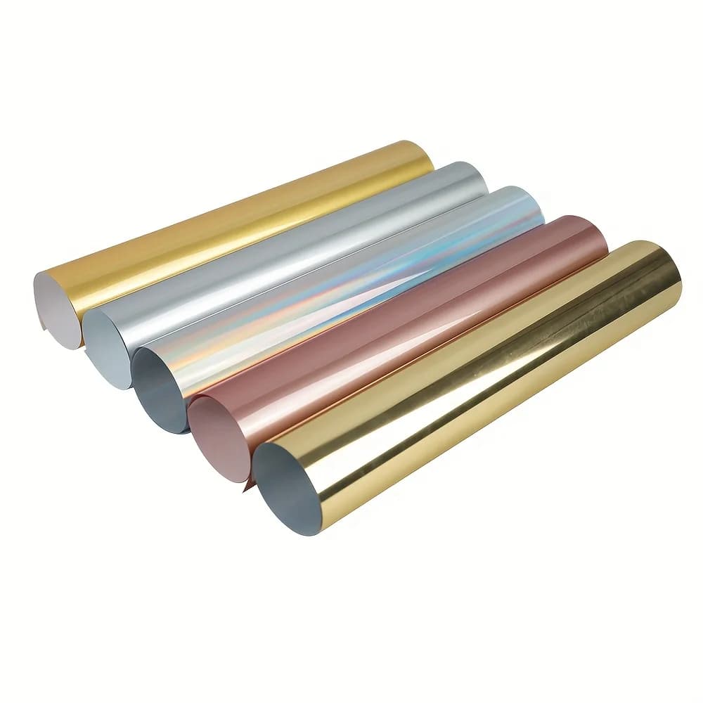 12" x 5ft PU Soft Metal HTV Vinyl, guangyintong Heat Transfer Vinyl for T Shirt, Iron On Vinyl For All Cutter Machine