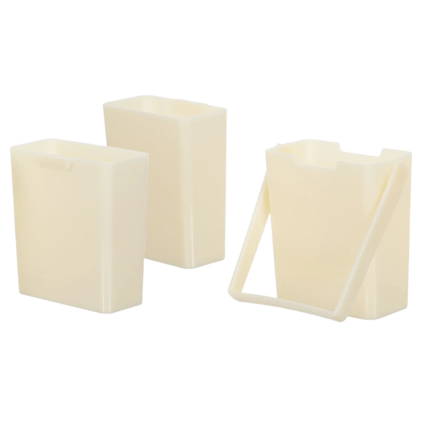 2Pcs Plastic Brush Rinser Tool Small Paint Brush Washer Bucket with Handle Multi Compartment Art Cleaning Bucket for Watercolor
