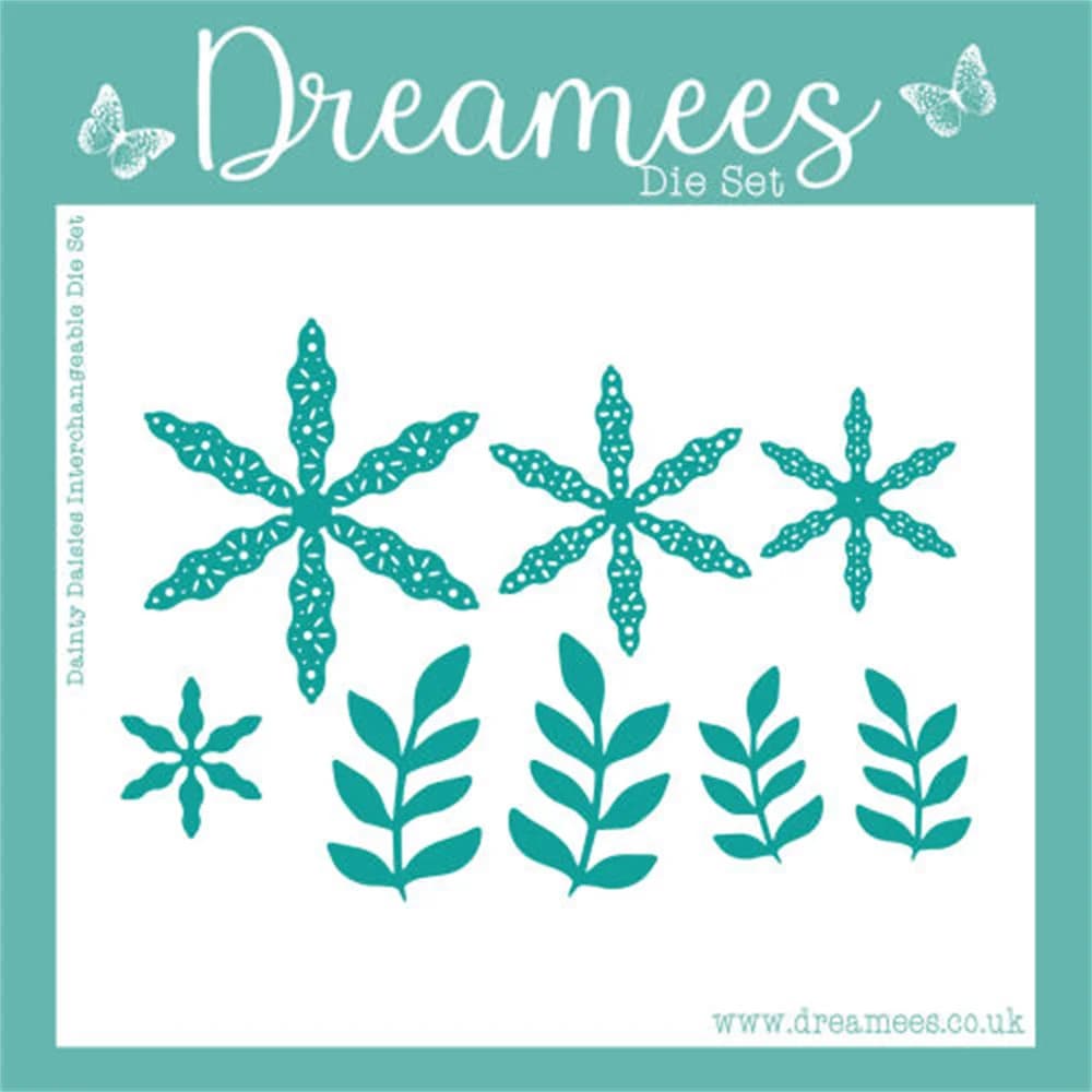 Dreamees new metal cutting dies for scrapbooking 2026 Dainty Daisies Interchangeable Die Set Diy Molds Paper Making Cuts Crafts