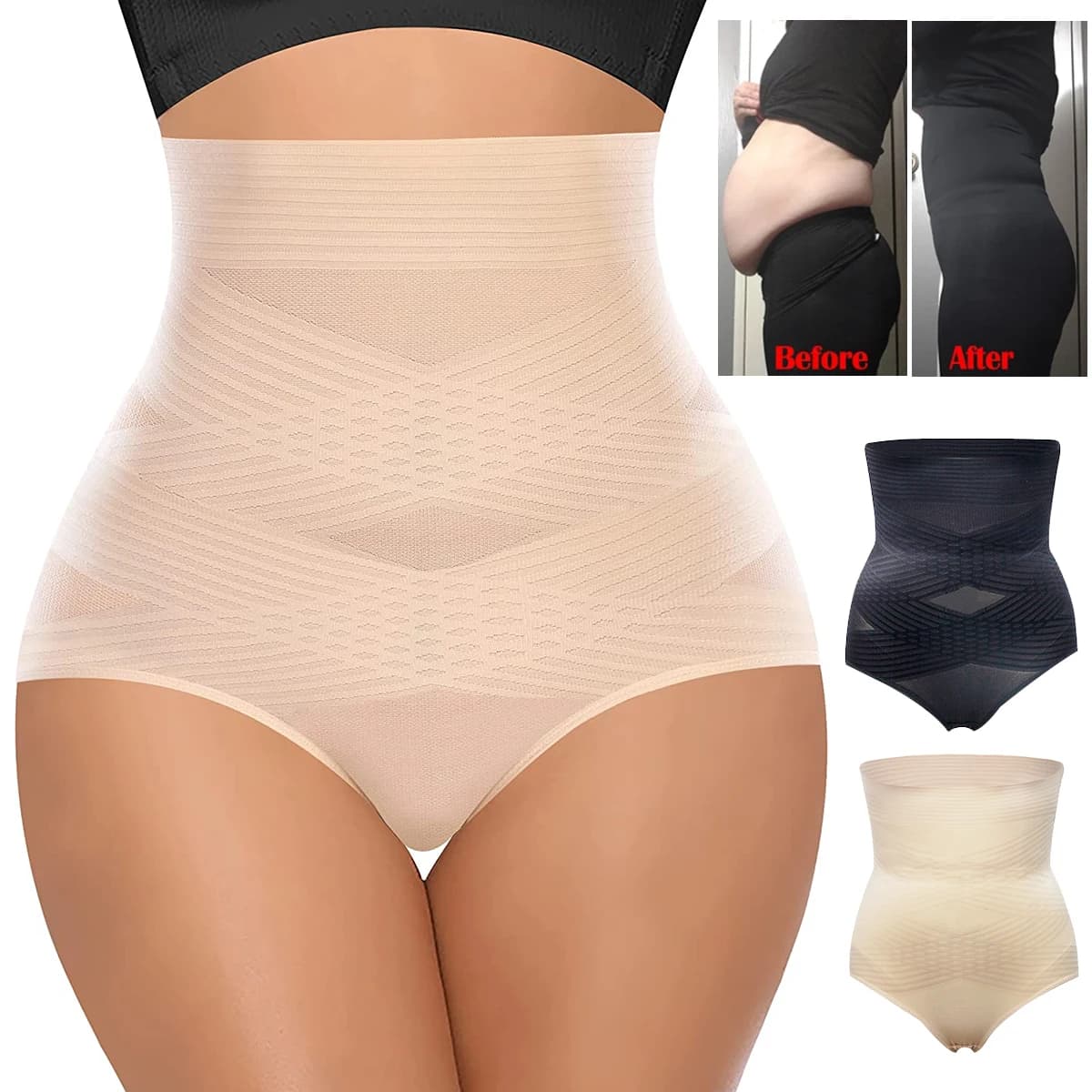 Mutandine modellanti dimagranti per il controllo della pancia per le donne Vita alta Cincher Butt Lifter Shaping Intimo Body Shaper Cintura Panty