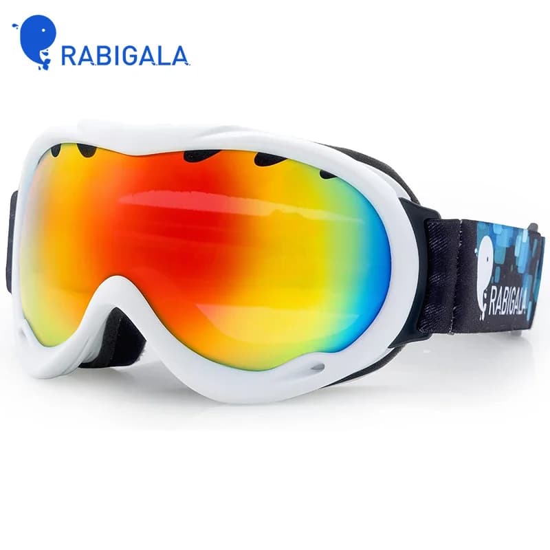 RABIGALA Ski Goggles Frameless Anti-Fog Ski Goggles for Men and Women Adults