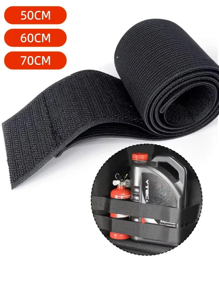Cinghia di Fissaggio Elastica Regolabile per Bagagliaio Auto, Cinghia Portaoggetti Resistente per Estintore, Tanica d'Olio, Garage