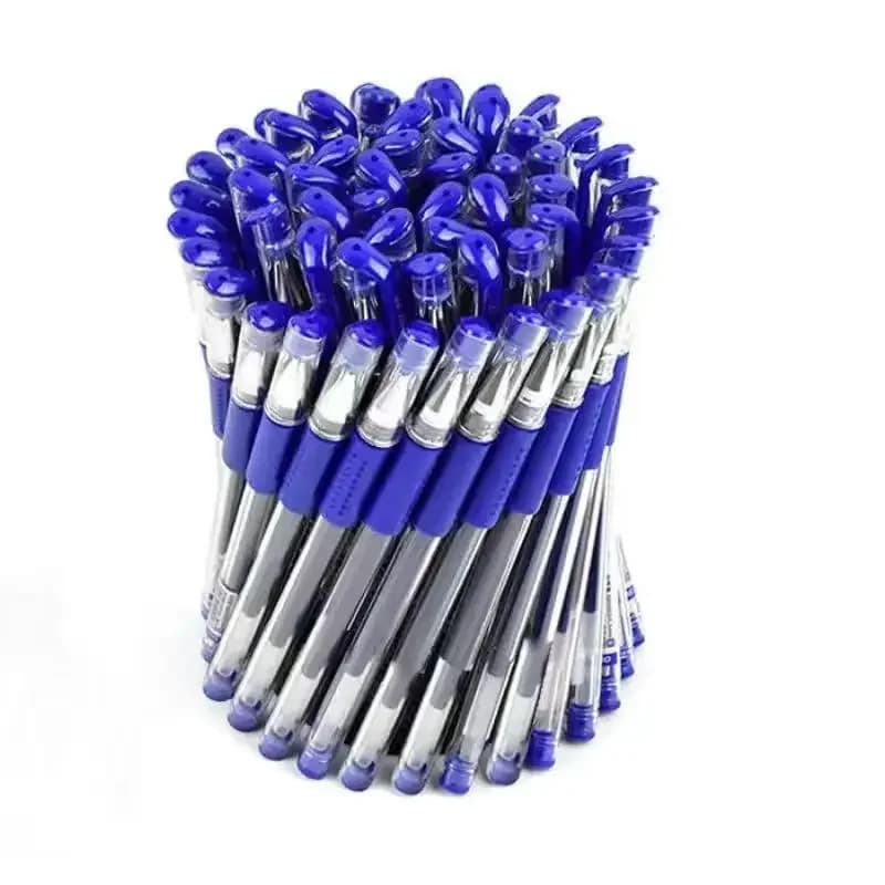 9/12 PcsGel Pen Fine Point Pens Ballpoint Refill Bullet Tip 0.5mm Black Blue Red School Rods for Office School Stationery