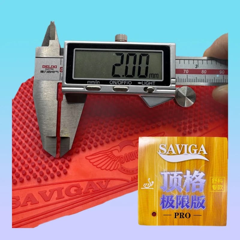 Saviga ​ Gomma da ping pong super curata - Gomma da ping pong extra dura e nitida Gomma da ping pong resistente ad alta tensione