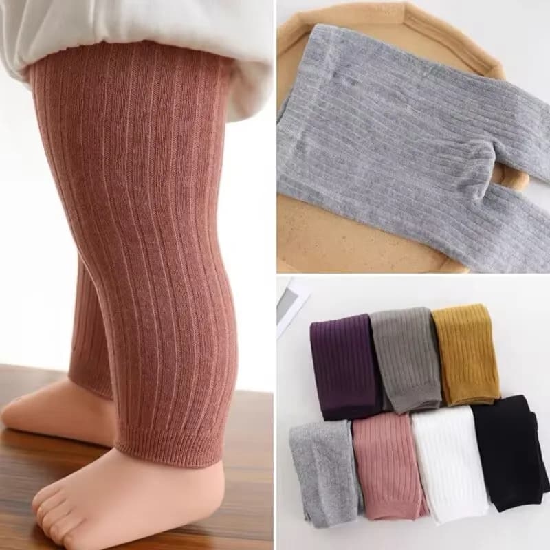 Collant per ragazza Primavera Autunno Pantaloni per neonati Leggings per neonate Pantaloni in cotone color tinta unita Leggings per bambini Regalo di Natale