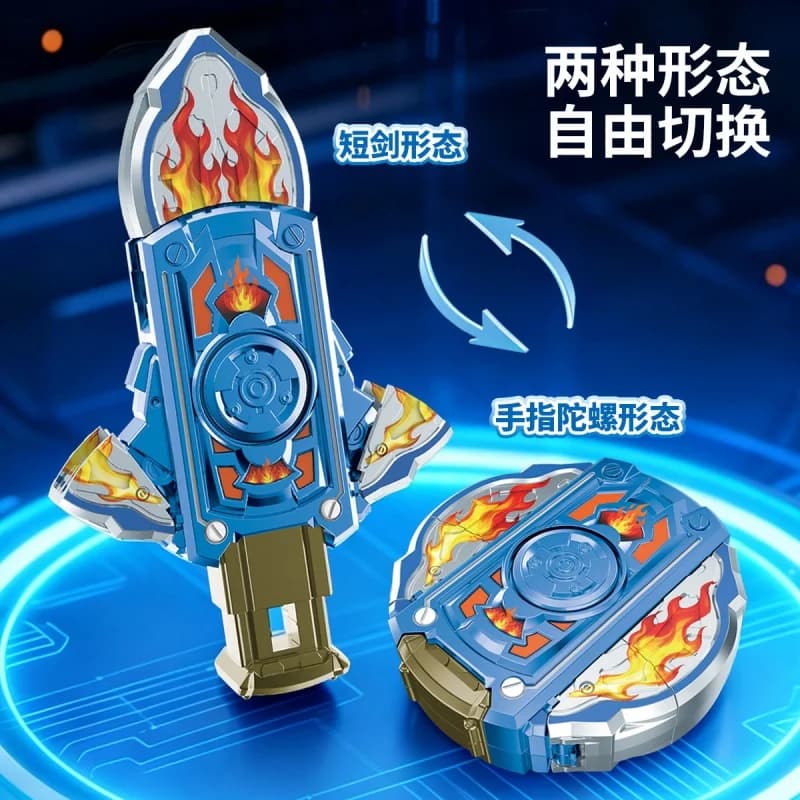 Joyfun Deformable Spinning Top Sword 2 In 1 Convertible Fidget Spinner Stress Relief Creative Decompression Toy For Adult Gift