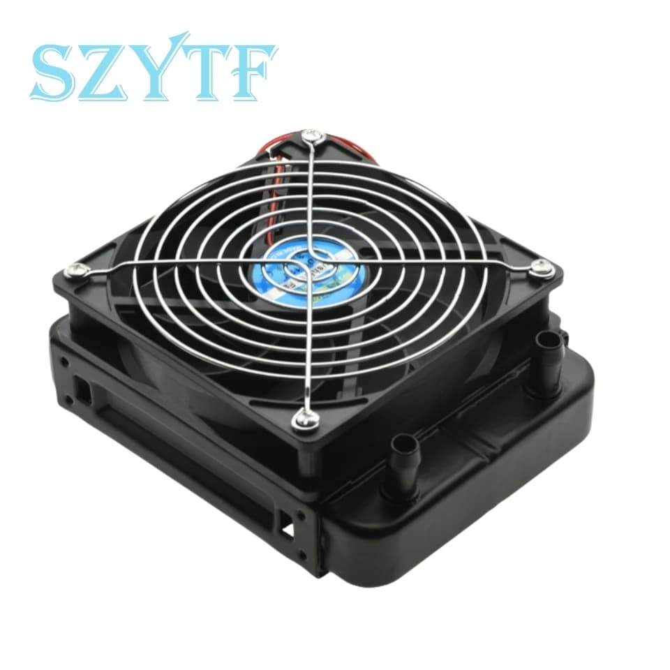 120x120mm 1pcs Low Noise Water Cooling CPU Cooling Device Row Heat Exchanger Radiator With Fan