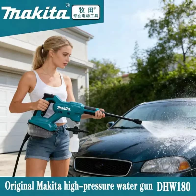 Idropulitrice a batteria Makita DHW180 18V, portatile, senza fili, ad alta pressione e portata elevata