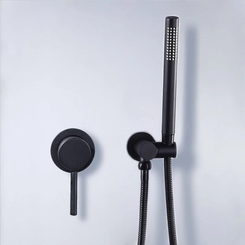 Set of Faucets for Shower Enclosures Black Shower Mixer for Shower Enclosure Wall Mounted Shower Head