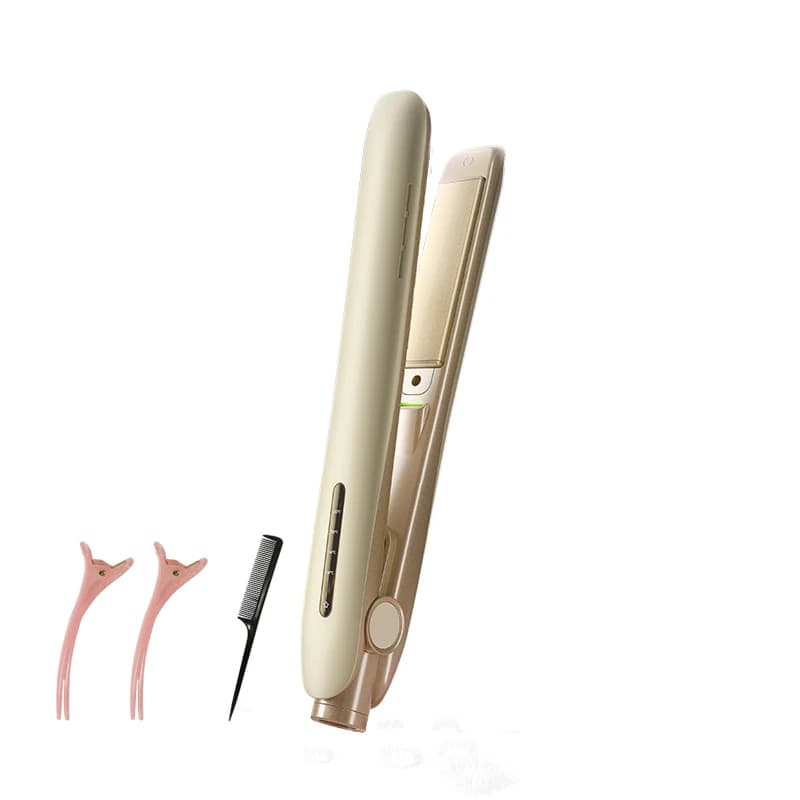 Hair plate Iron 2 in 1 Curly styling tool and straight 80 million negative ions Intelligent control at 4 temperatures Hair suitable for travel
