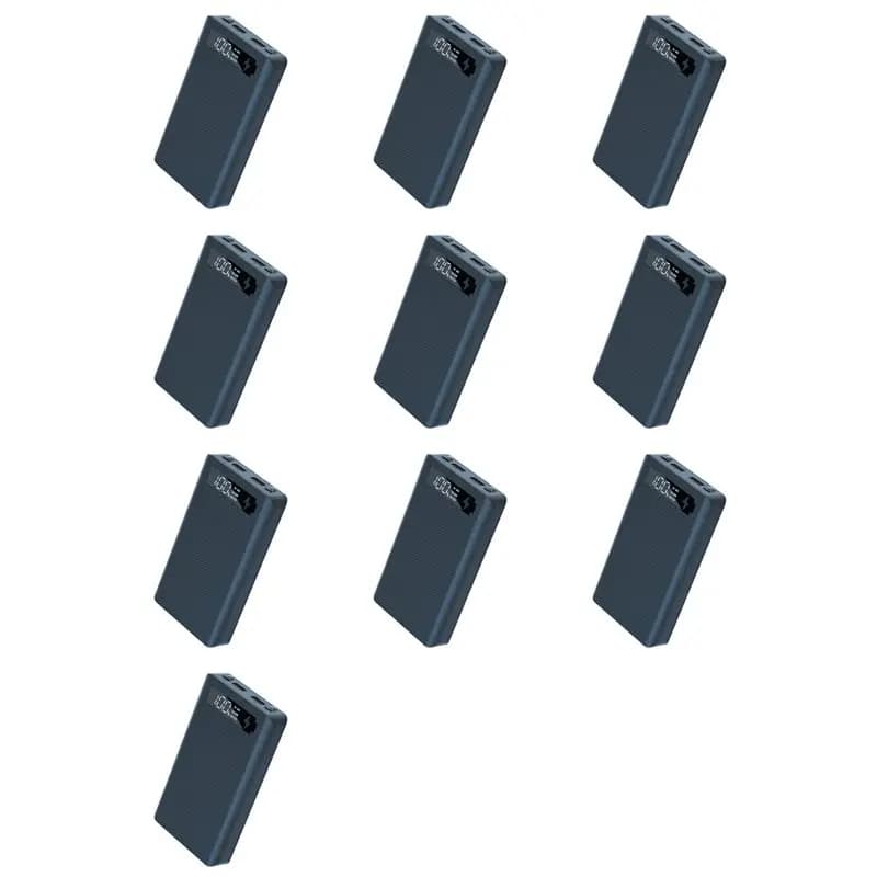 AA84 10Pcs 6X18650 Battery Box Power Bank Case 18650 Battery Charging Box For Mobile Phone Charge, Black